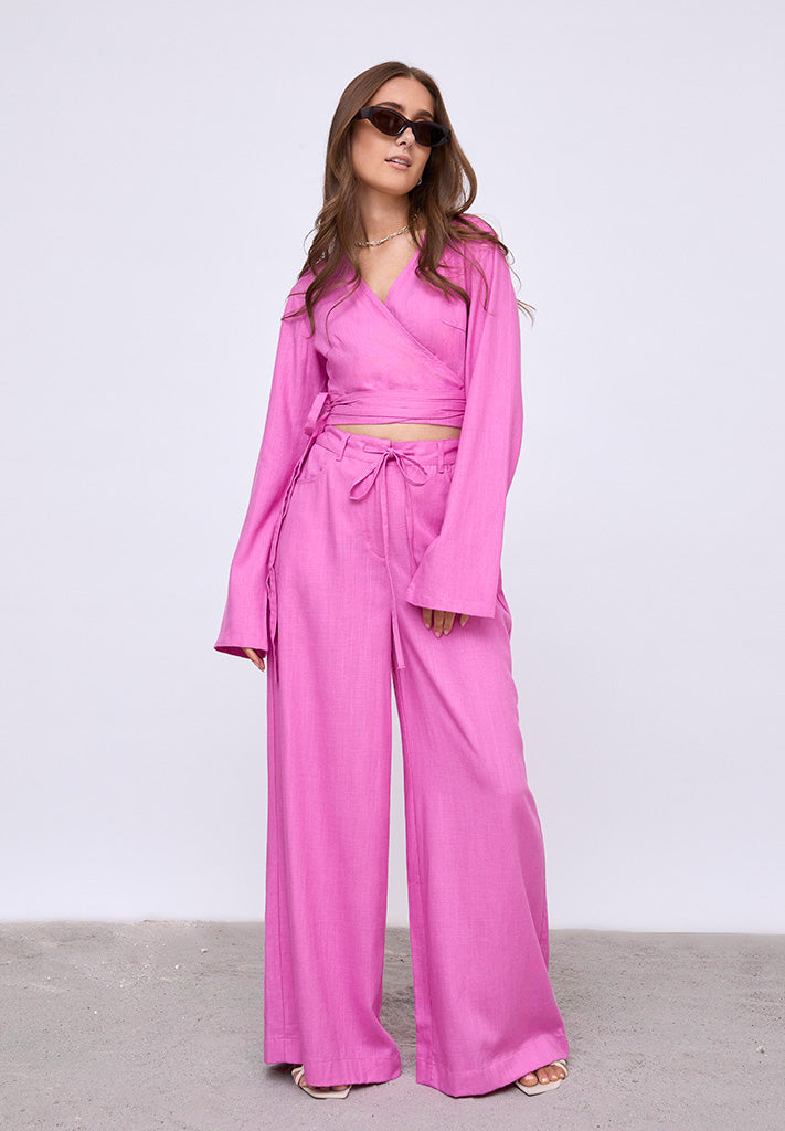 Desires DSGrace Wrap Blouse Blouse 7211 Super Pink
