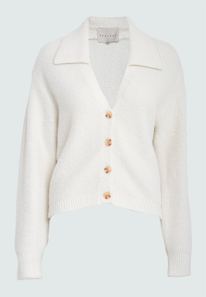 Desires DSHarriet Knit Cardigan Cardigans 235 Cloud Dancer