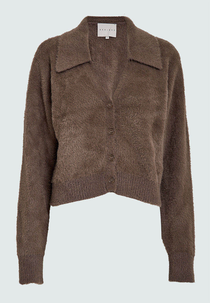 Desires DSHarriet Knit Cardigan Cardigans 364 Walnut Brown