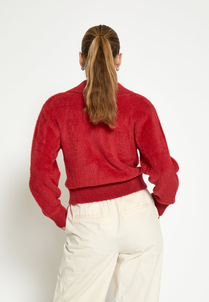 Desires DSHarriet Knit Cardigan Cardigans 4056 Cardinal Red