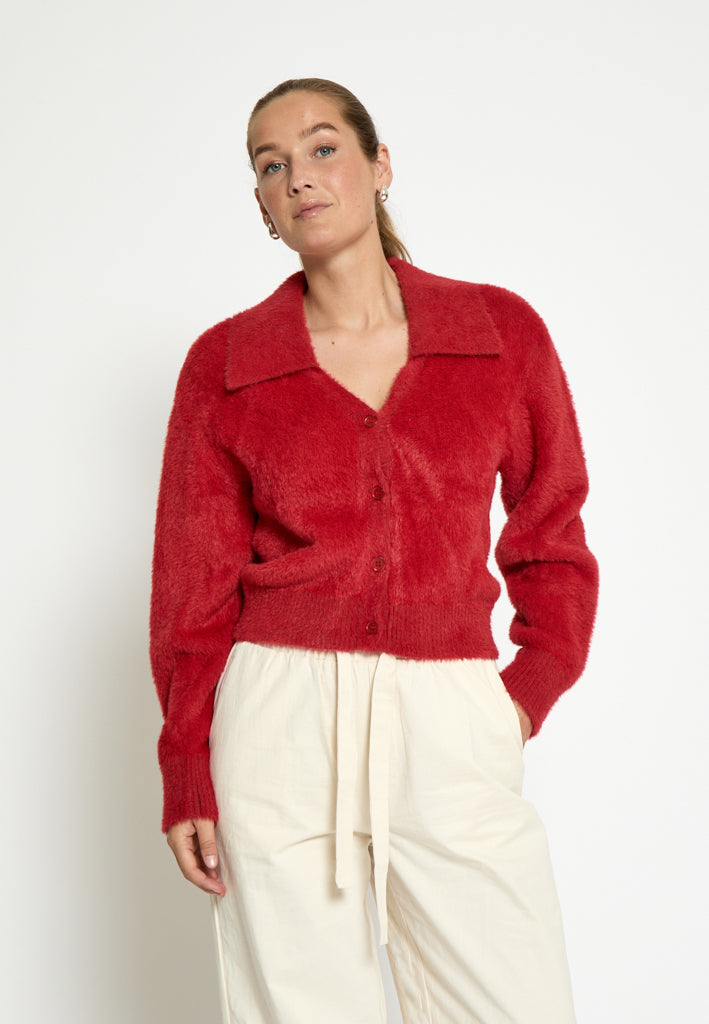 Desires DSHarriet Knit Cardigan Cardigans 4056 Cardinal Red