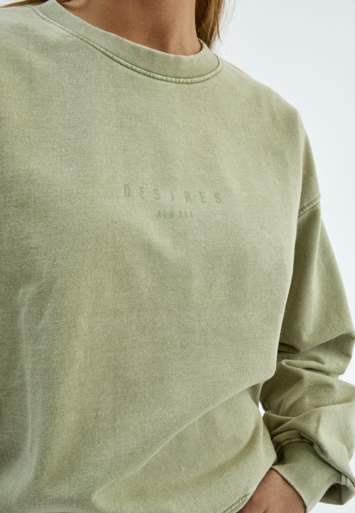 Desires DSHoanna Sweatshirt Sweatshirt 3829 Oil Green