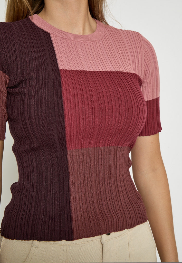 Desires DSHuda Knit T-Shirt T-Shirt 7595 Mauveglow Pink