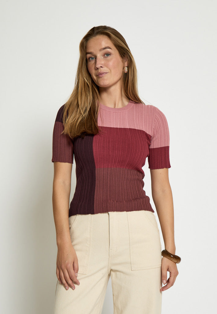 Desires DSHuda Knit T-Shirt T-Shirt 7595 Mauveglow Pink