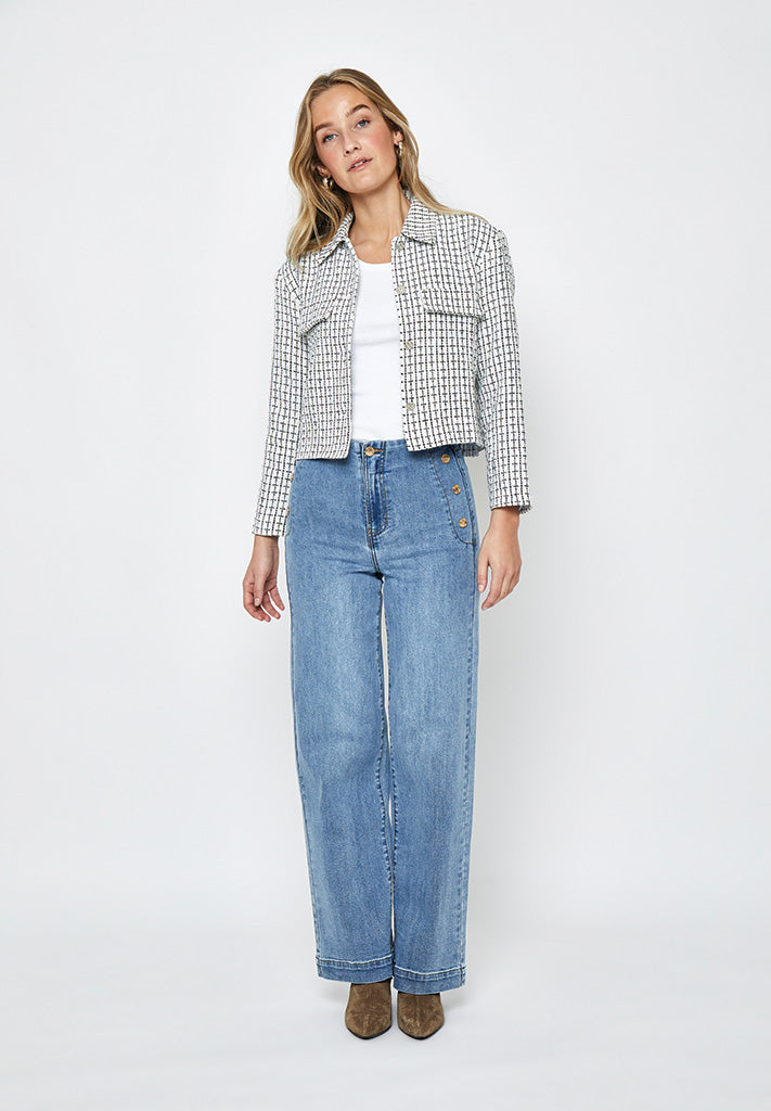 Desires DSIris Jacket Jacket 0001C White Checked