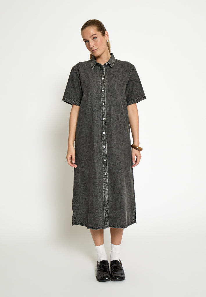 Desires DSIris Midi Shirt Dress Dress 4532 Grey Wash