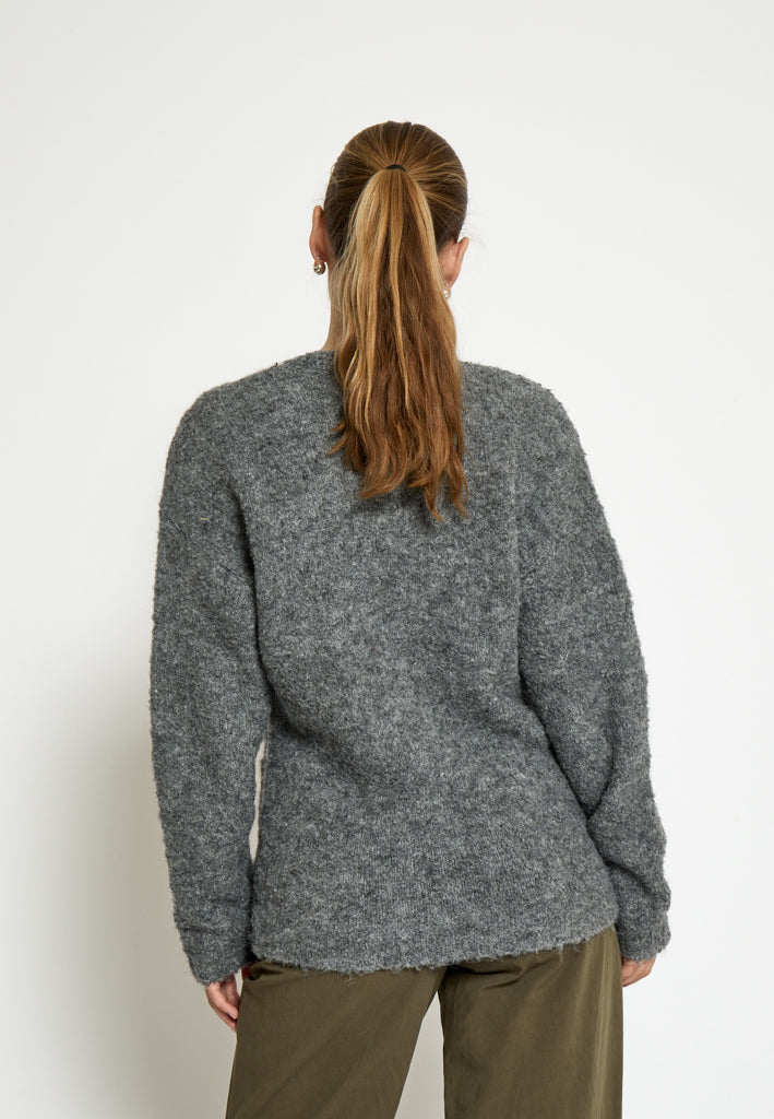 Desires DSIrma GRS Knit Cardigan Cardigans 127M Dark Grey Melange