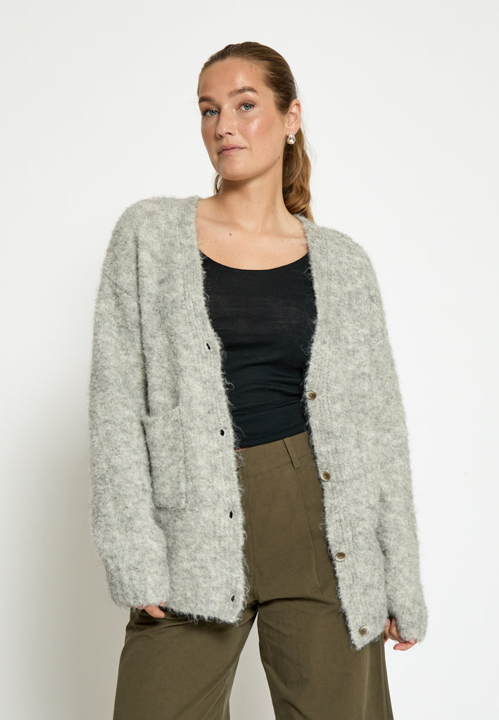 Desires DSIrma GRS Knit Cardigan Cardigans 2326M Gray Violet Melange