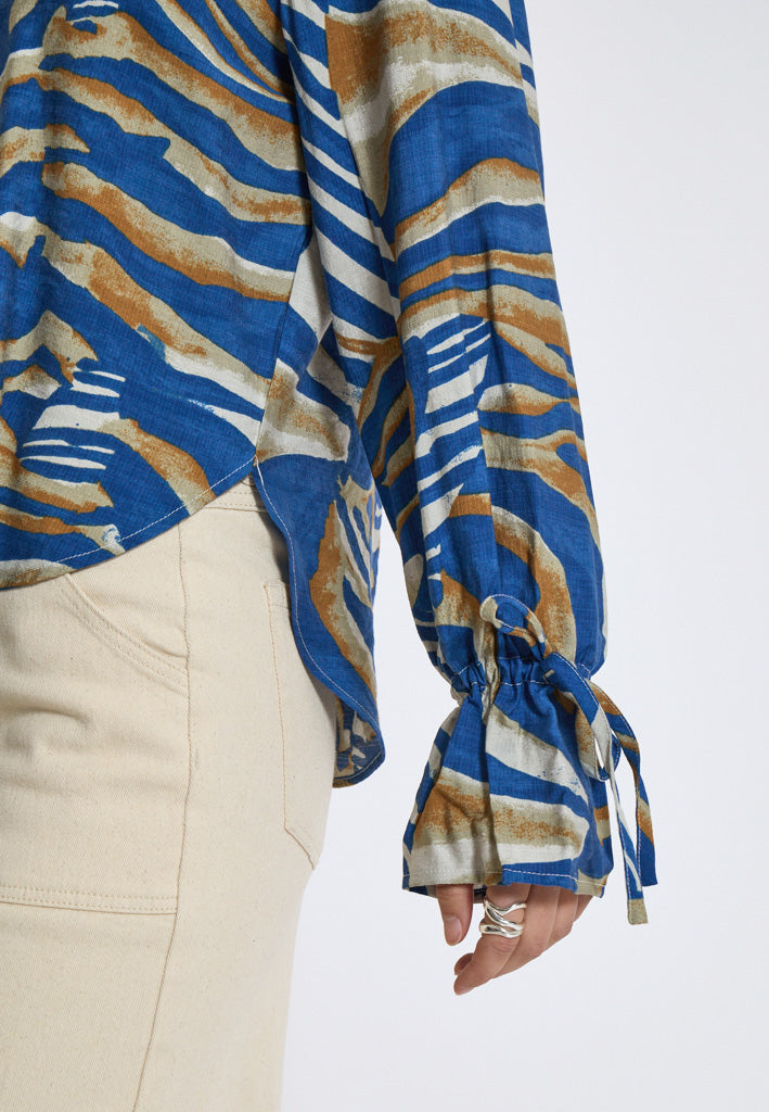 Desires DSIsa Blouse Blouse 1460P Skydiver Blue Print