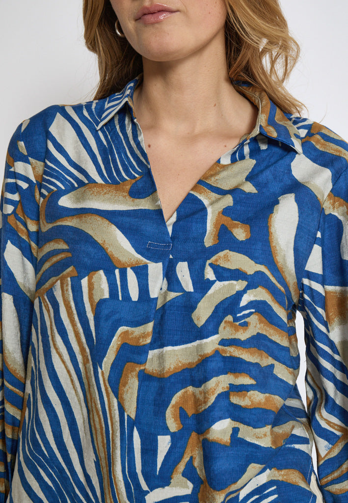 Desires DSIsa Blouse Blouse 1460P Skydiver Blue Print
