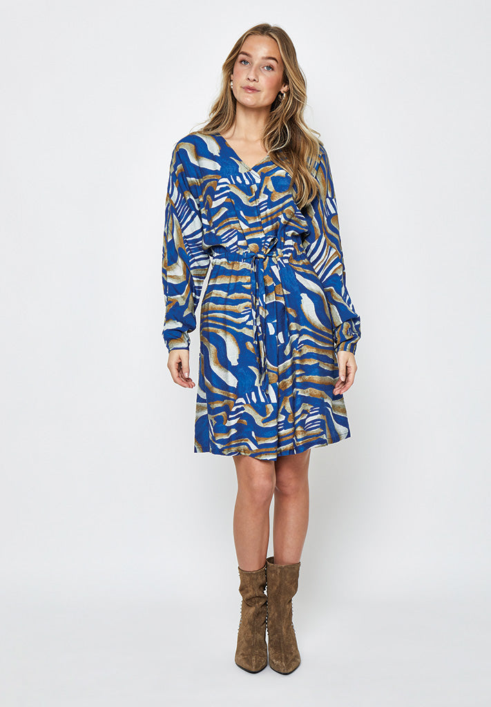 Desires DSIsa Dress Dress 1460P Skydiver Blue Print
