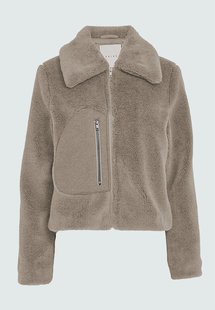 Desires DSIsolde Teddy Jacket Jacket 0021 Cobblestone