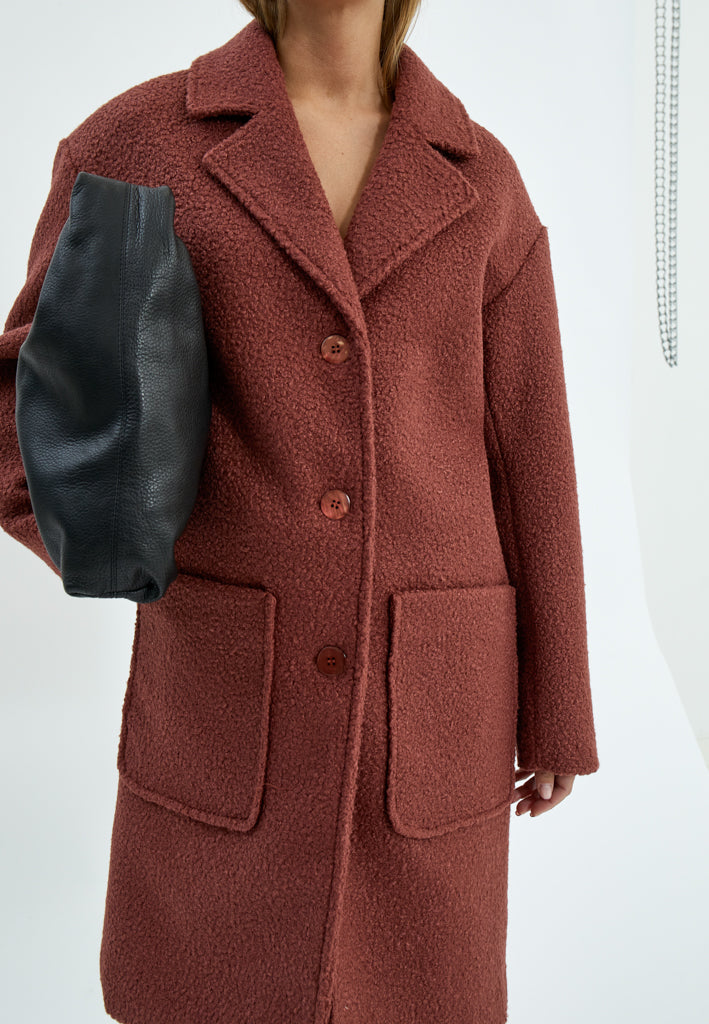 Desires DSIvana Coat Coat 5076 Apple Butter Brown