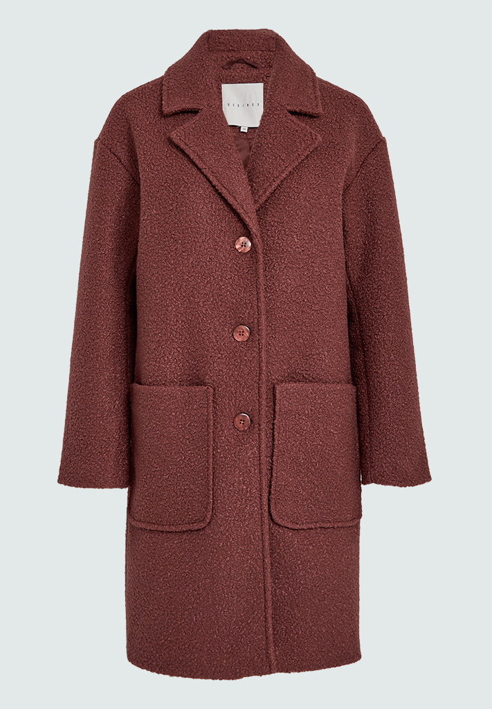 Desires DSIvana Coat Coat 5076 Apple Butter Brown
