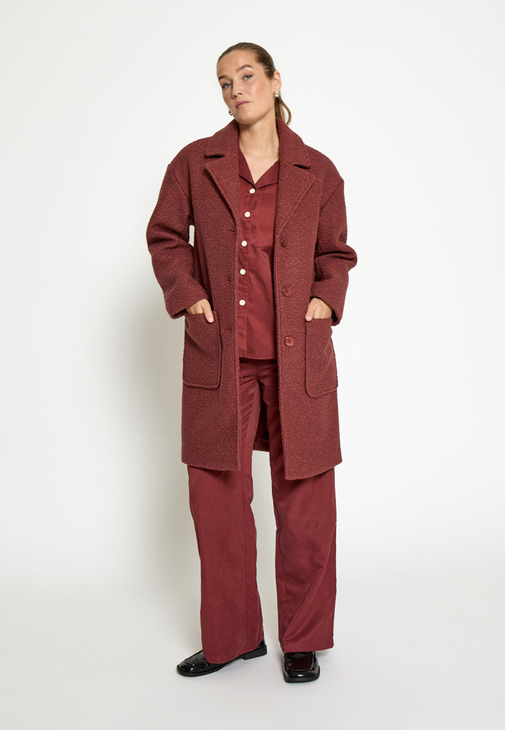 Desires DSIvana Coat Coat 5076 Apple Butter Brown