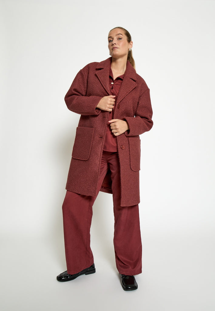 Desires DSIvana Coat Coat 5076 Apple Butter Brown