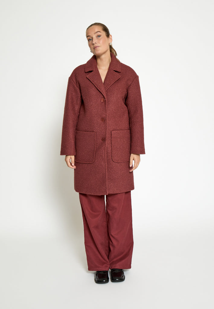 Desires DSIvana Coat Coat 5076 Apple Butter Brown