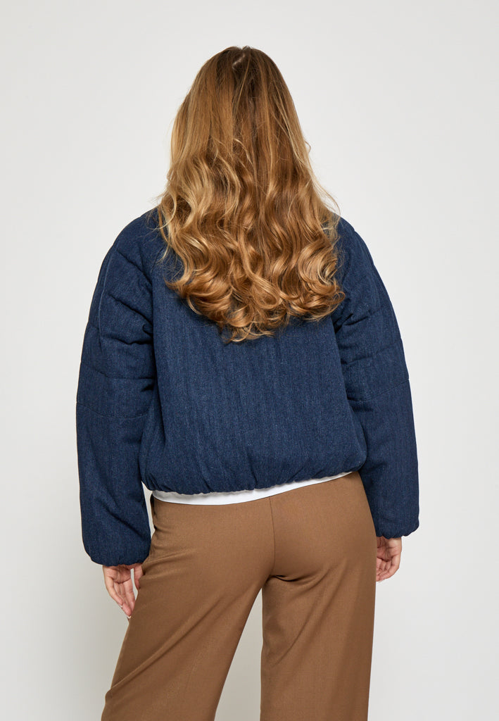 Desires DSIvory Denim Puffer Jacket Puffer jacket 9699 Dark Blue Rinse