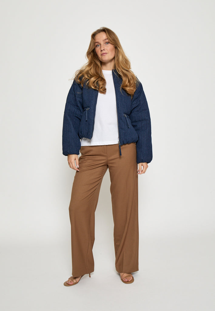 Desires DSIvory Denim Puffer Jacket Puffer jacket 9699 Dark Blue Rinse