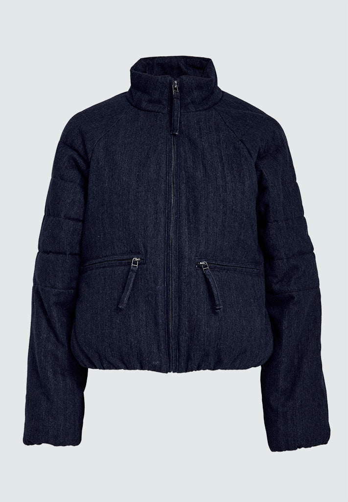 Desires DSIvory Denim Puffer Jacket Puffer jacket 9699 Dark Blue Rinse
