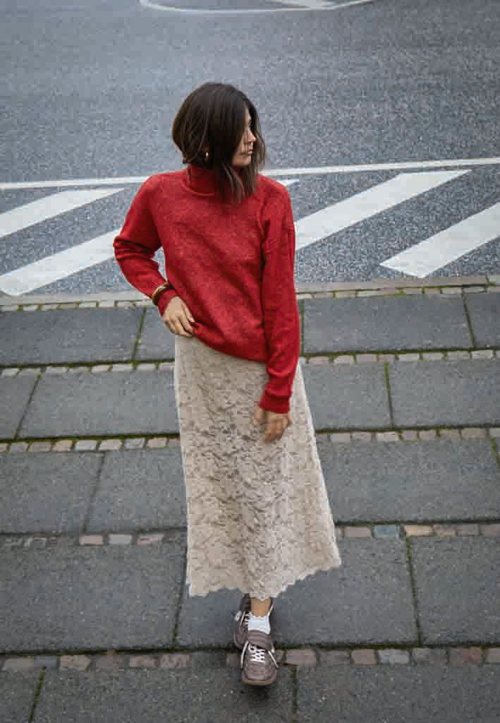 Desires DSJamie Lace Maxi Skirt Skirt 2206 Fog Sand