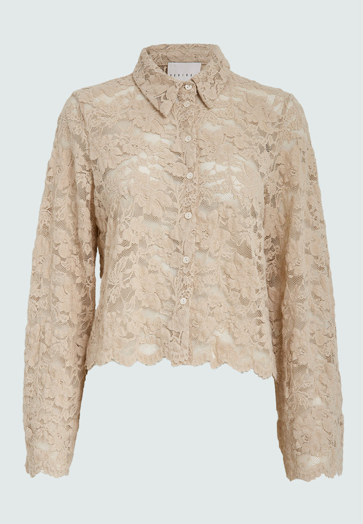 Desires DSJamie Lace Shirt Shirt 2206 Fog Sand