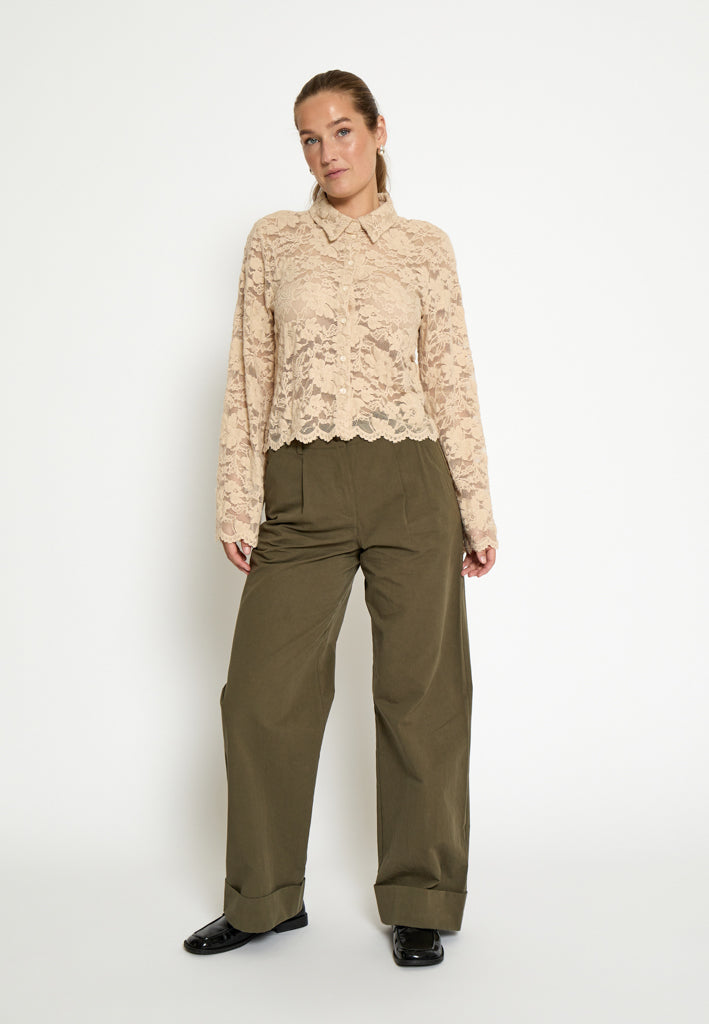 Desires DSJamie Lace Shirt Shirt 2206 Fog Sand