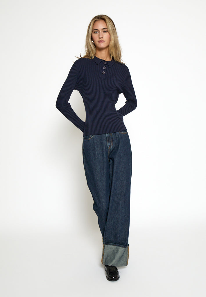 Desires DSJassie Polo Pullover Pullover 1992 Total Eclipse Blue