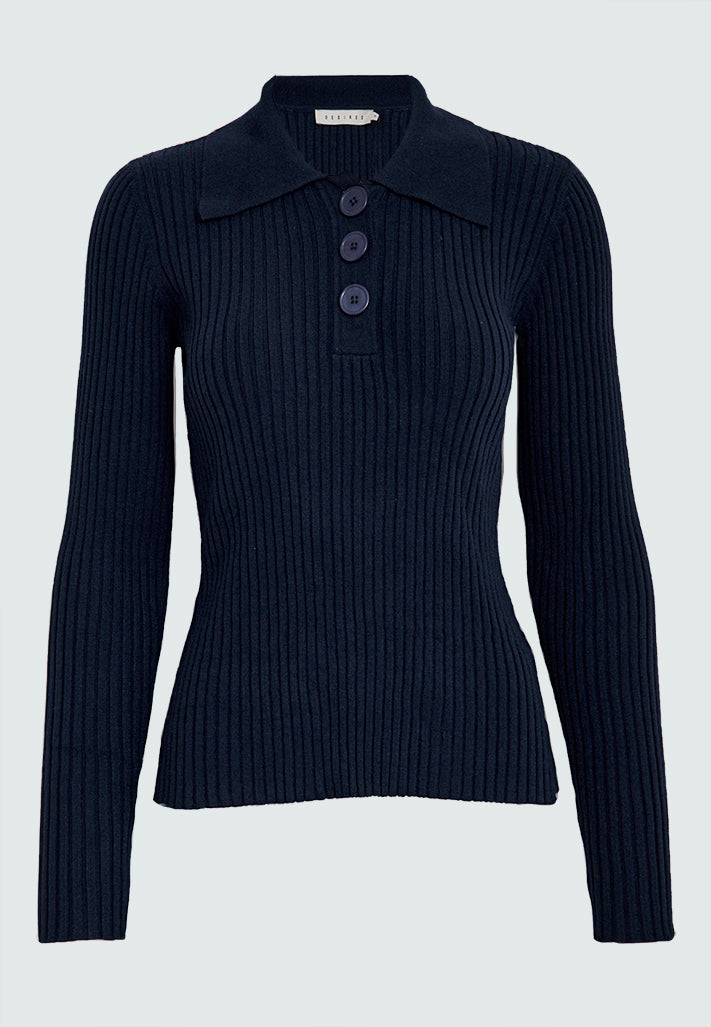 Desires DSJassie Polo Pullover Pullover 1992 Total Eclipse Blue