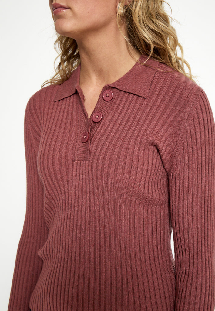 Desires DSJassie Polo Pullover Pullover 5076 Apple Butter Brown