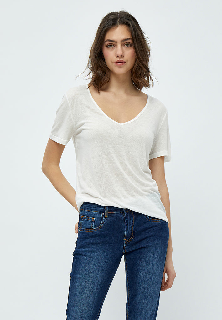 Desires DSJilly T-Shirt T-Shirt Hvid