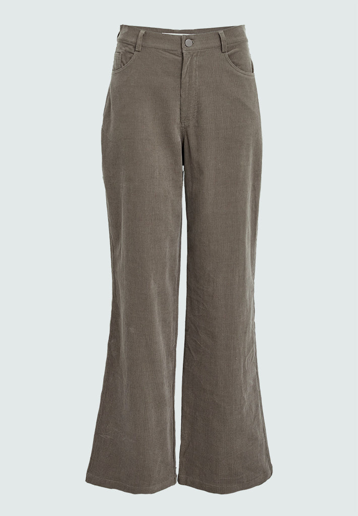 Desires DSJolene Corduroy Mid Waisted Pant Pant 364 Walnut Brown