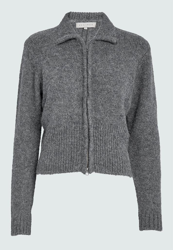 Desires DSJune Knit Cardigan Cardigans 113M Grey Melange