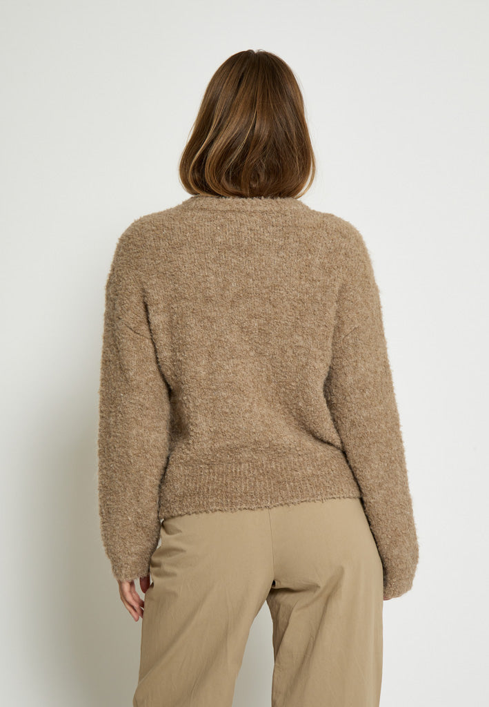 Desires DSKaia GRS Boucle Knit Pullover Pullover 364M Walnut Melange