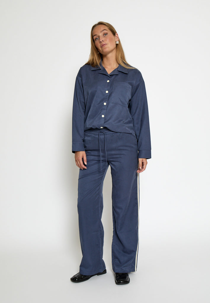 Desires DSKaren Mid Waisted Pant Pant 1992 Total Eclipse Blue