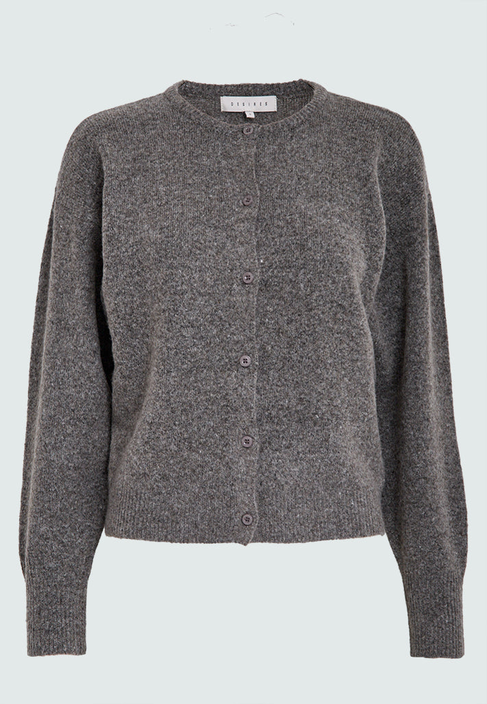 Desires DSKatja GRS RWS Knit Cardigan Cardigans 364M Walnut Melange