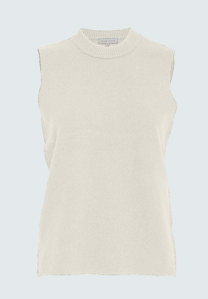 Desires DSLacey Knit Vest Vest 0065 Antique White