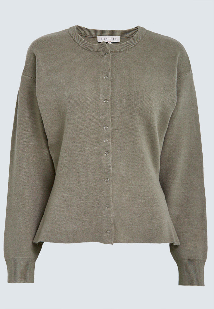 Desires DSLake Knit Cardigan Cardigans 3792 Covert Green