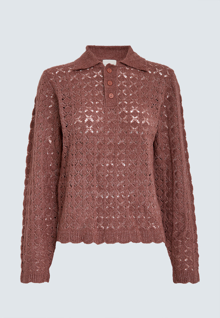 Desires DSLaney Knit Pullover Pullover 636 Rose Brown