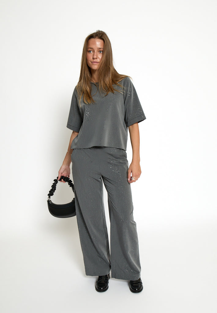 Desires DSLeslie Pants Pant 129P Dark Grey Print
