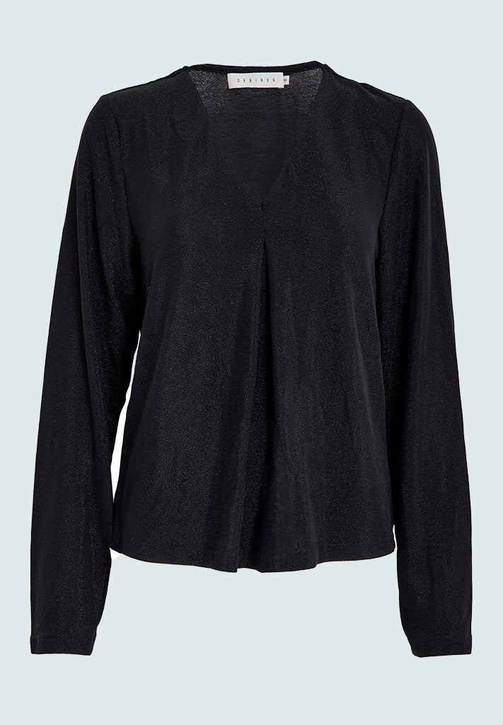 Desires DSLila Blouse Blouse 9000MET Black Metallic