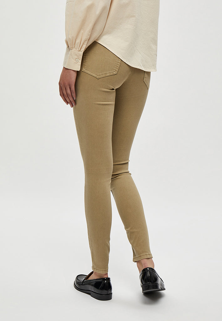 Desires DSLola Garment Dye MW Jeans 0147 Pale Khaki