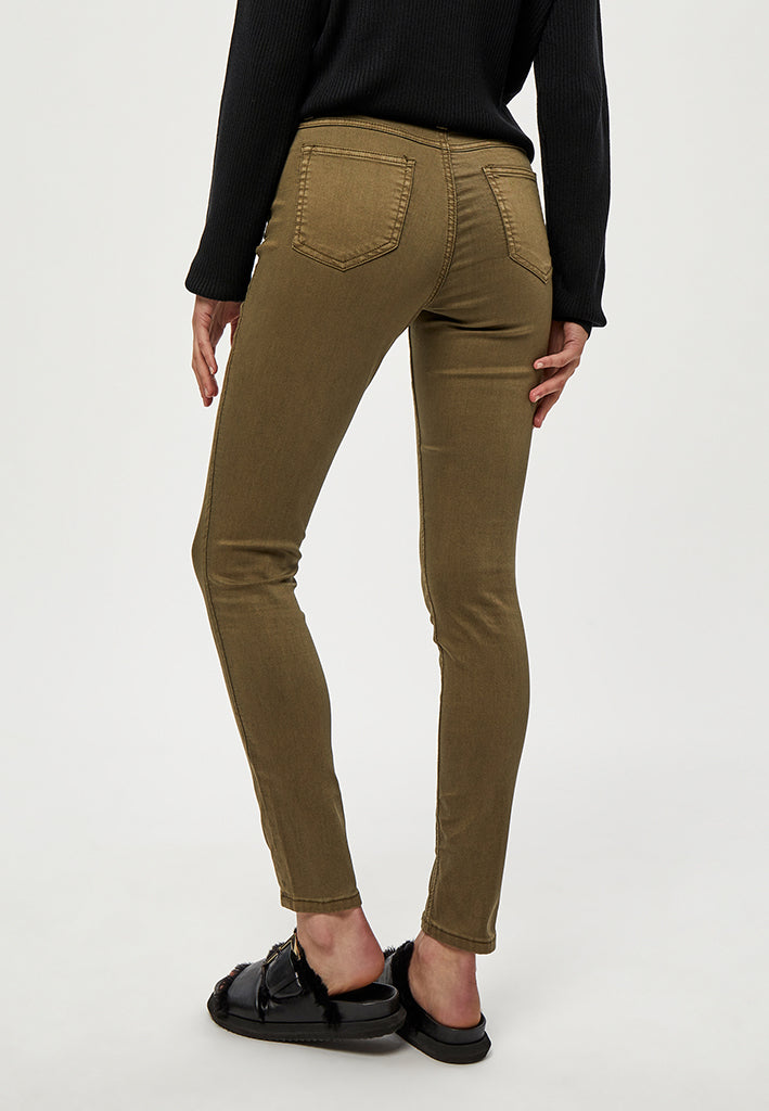 Desires DSLola Garment Dye MW Jeans 3611 Military Olive