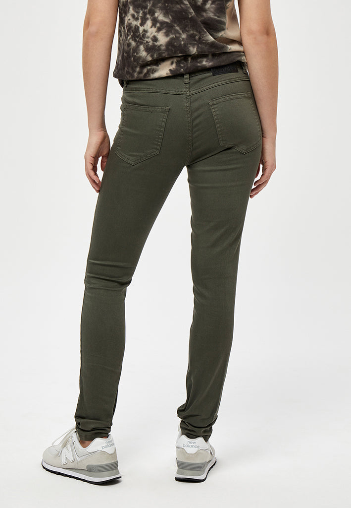 Desires DSLola Garment Dye MW Jeans 3655 Beluga Green
