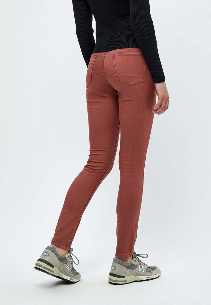 Desires DSLola Garment Dye MW Jeans 5076 Apple Butter Brown