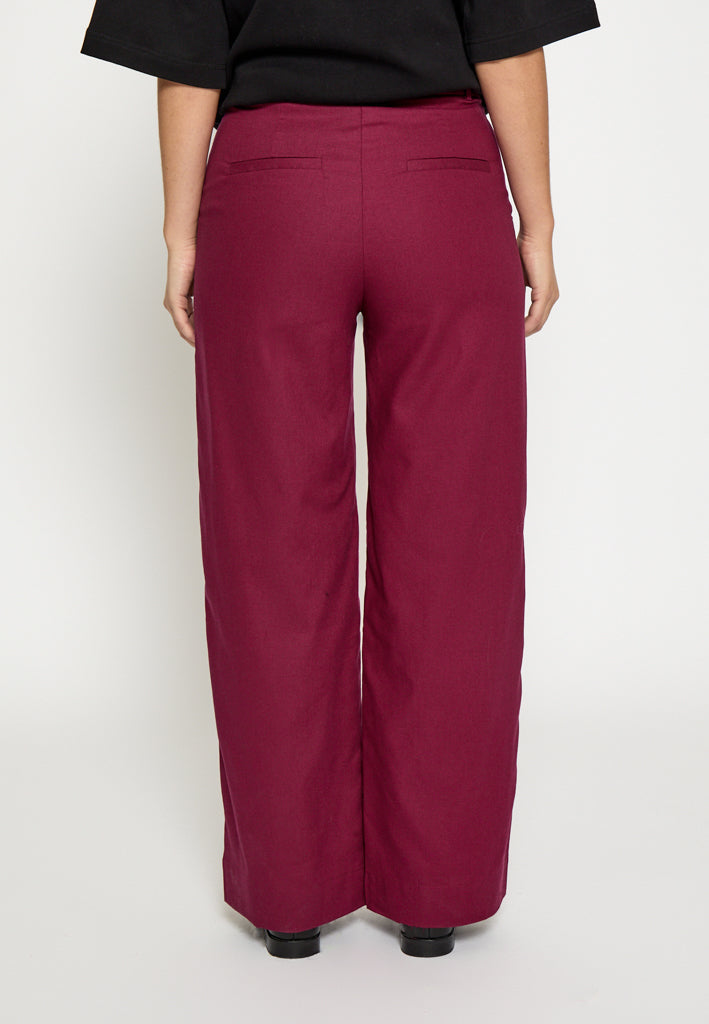 Desires DSLucy Linen Pants Pant 4087 Rhododendron Red