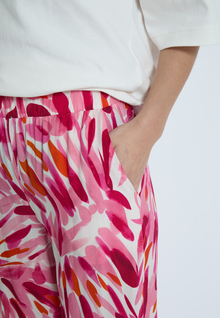 Desires DSMacie Pants Pant 4914P Morning Glory Pink Print