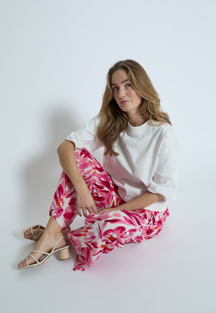 Desires DSMacie Pants Pant 4914P Morning Glory Pink Print