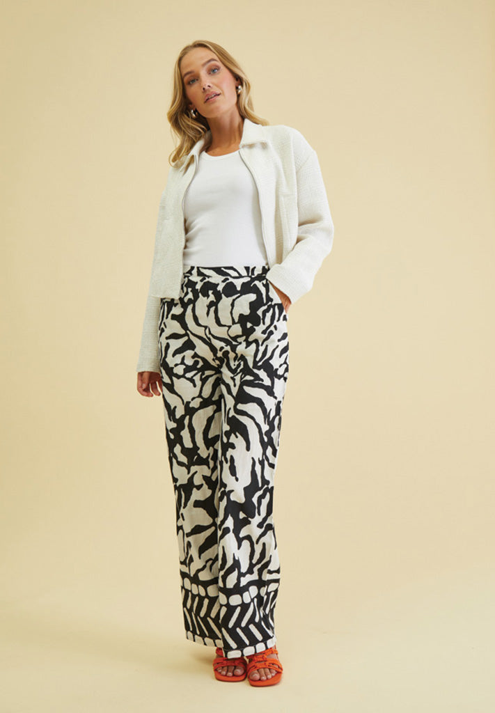 Desires DSMaya HW Printed Pants Pant 9000P Black Print