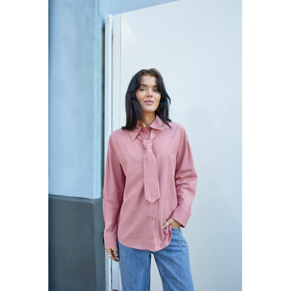 Desires DSMelody Shirt Shirt 4023S Deep Claret Red Stripe